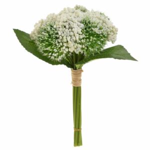 Bouquet Floare decorativa, Plastic, Alb