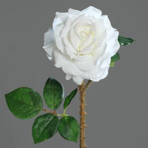 Trandafiri artificiali albi - 60 cm