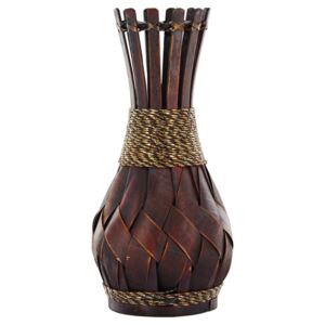 Vaza decorativa din bambus 40 cm