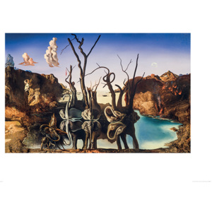 Salvador Dali - Swans Reflecting Elephants Reproducere, (80 x 60 cm)