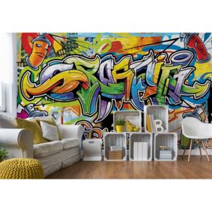 Fototapet - Graffiti Street Art Vliesová tapeta - 250x104 cm