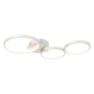Lampă de plafon alb, cu LED cu 3 trepte de iluminare cu 3 lumini - Pande