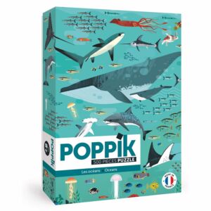 Puzzle cu stickere Poppik „Oceane”, 500 piese de puzzle