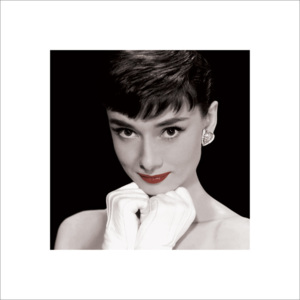 Audrey Hepburn - Red lips Reproducere, (40 x 40 cm)