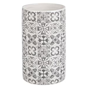 Vaza ceramica alb gri Ares Ø 15 cm x 25 h