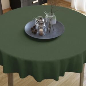 Goldea față de masă decorativă - uni verde închis - rotundă Ø 60 cm