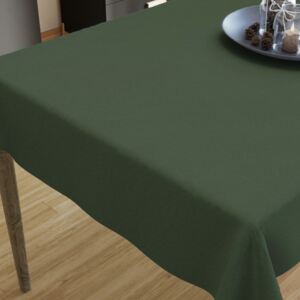 Goldea față de masă decorativă loneta - uni verde închis 40 x 40 cm