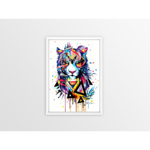 Poster Piacenza Art Rainbow Tiger