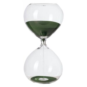 Clepsidra transparenta/verde din sticla 20 cm Ball S Pols Potten
