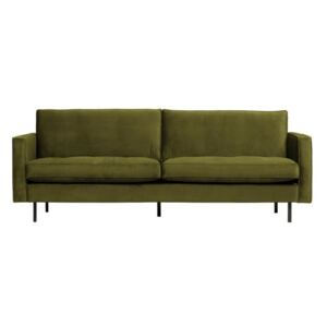Canapea din catifea verde Rodeo Classic Sofa Olive