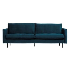 Canapea din catifea albastra Rodeo Classic Sofa Blue