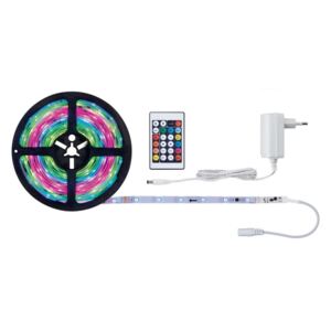 Bandă dimabilă LED RGB/10W Paulmann 70513 SIMPLED 5m 230V + telecomandă