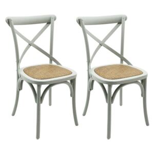 Set de 6 scaune Bistro, gri, 89 x 45 x 42cm