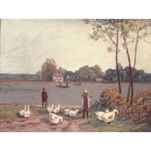 Alfred Sisley - On the Banks of the Loing Reproducere