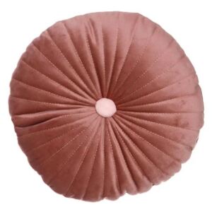 Perna roz rotunda din catifea 30 cm Rell Ixia
