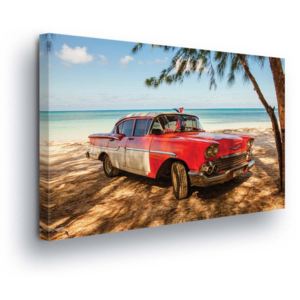 Tablou - Retro Beach Carsmobil 60x40 cm