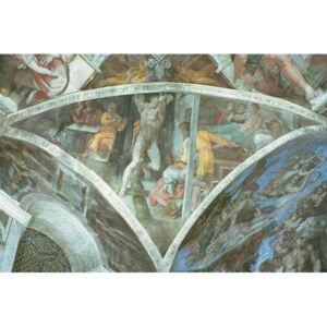 Sistine Chapel Ceiling: Haman (spandrel) Reproducere, Michelangelo Buonarroti