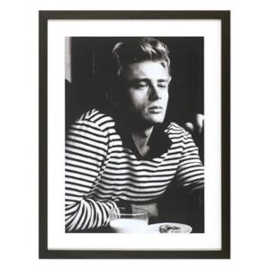 Rama foto neagra/alba din lemn si sticla 65x85 cm James Dean Breakfast LifeStyle Home Collection