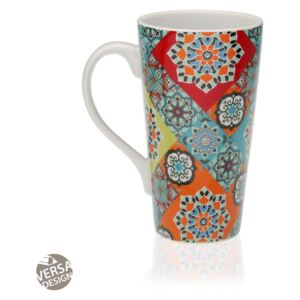 Cana multicolora din portelan 8,5x15 cm Mug Topkapi Versa Home