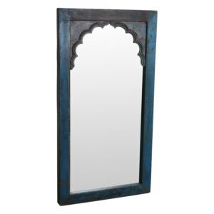Oglinda dreptunghiulara albastra din lemn si sticla 87x165 cm Hatuka Raw Materials