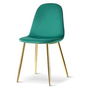 Set de 4 scaune Gaviota, verde, 88 x 53 x 44 cm