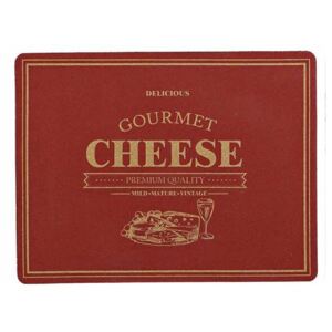 Cheese Suport farfurie, Lemn, Rosu
