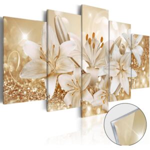 Bimago Imagine pe sticlă acrilică - Golden Bouquet 100x50 cm