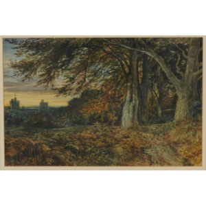 Naworth Castle, 1840-45 Reproducere, Samuel Bough