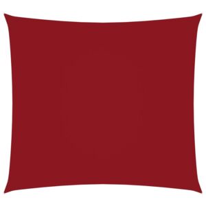 Parasolar, roșu, 4x4 m, țesătură oxford, pătrat