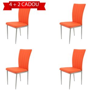 Set 4 scaune bucătărie S-57 portocaliu + 2 cadou