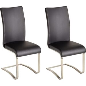 Set 4 scaune negre MCA Arco