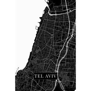 Harta orașului Tel Aviv black