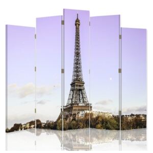 CARO Paravan - Eiffel Tower In Paris | cinci păr?i | reversibil 180x180 cm