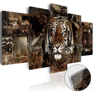 Imagine pe sticlă acrilică - Guard of the Jungle 100x50 cm