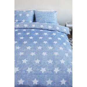 Lenjerie de pat albastră stele Starry Sky 200x200/220 cm