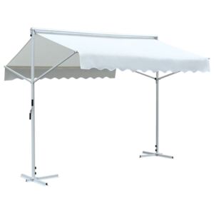 Copertină cu structură independentă, crem, 3 x 3 m