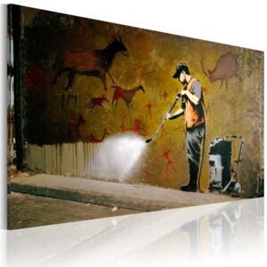 Tablou Bimago - Whitewashing Lascaux (Banksy) 60x40 cm