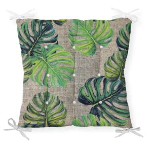 Pernă pentru scaun Minimalist Cushion Covers Green Banana Leaves, 40 x 40 cm