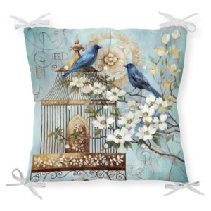 Pernă pentru scaun Minimalist Cushion Covers Blue Birds, 40 x 40 cm