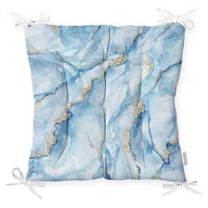 Pernă pentru scaun Minimalist Cushion Covers Marble Blue, 40 x 40 cm
