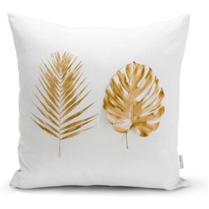 Față de pernă Minimalist Cushion Covers Golden Leafes, 45 x 45 cm