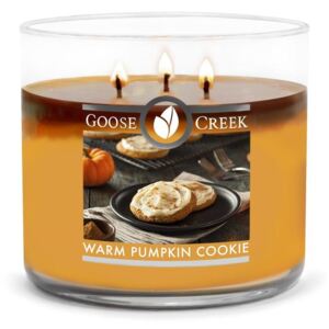 Lumânare parfumată în recipient de sticlă Goose Creek Warm Pumpkin, 35 ore de ardere