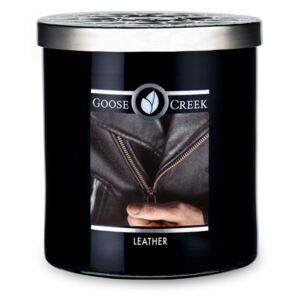 Lumânare parfumată în recipient de sticlă Goose Creek Men's Collection Leather, 50 ore de ardere