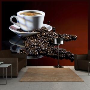 Fototapet Bimago - Cup - Coffee + Adeziv gratuit 350x270 cm