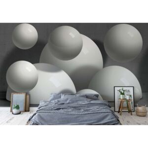Fototapet - 3D Abstract Design Balls Illusion Vliesová tapeta - 208x146 cm