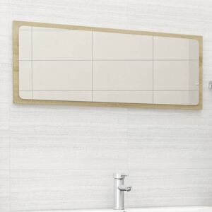 Oglindă de baie, stejar Sonoma, 100x1,5x37 cm, PAL