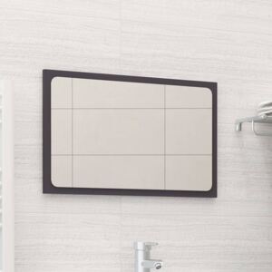 Oglindă de baie, gri, 60x1,5x37 cm, PAL