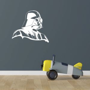 GLIX Darth Vader - autocolant de perete Alb 80x70 cm