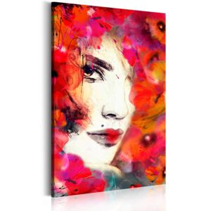 Tablou pe pânză - Woman in Poppies 40x60 cm