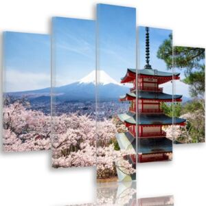 CARO Tablou pe pânză - Landscape Of Japan 7 100x70 cm